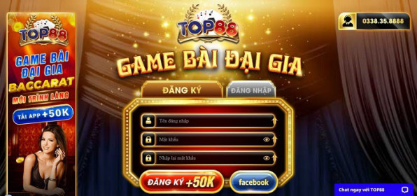 Đăng ký tài khoản tại cổng game Top88 - một số vấn đề thường gặp